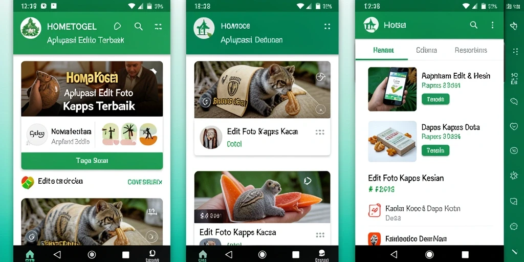 Tampilan antarmuka aplikasi HOMETOGEL dengan efek kertas kaca yang menarik.