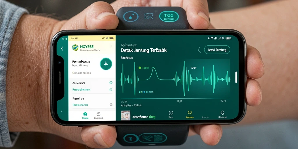 Tampilan antarmuka HOYE55 yang informatif dan menarik.