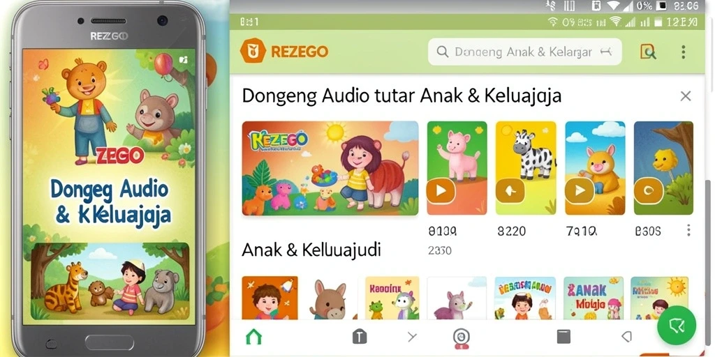 Tampilan antarmuka yang menarik dan mudah digunakan dalam aplikasi REZEGO.